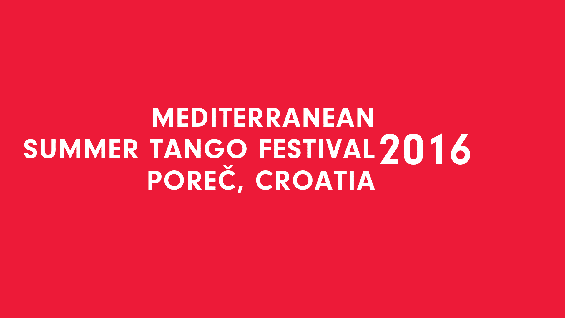 Mediterranean Summer Tango Festival 2016 Preview Image