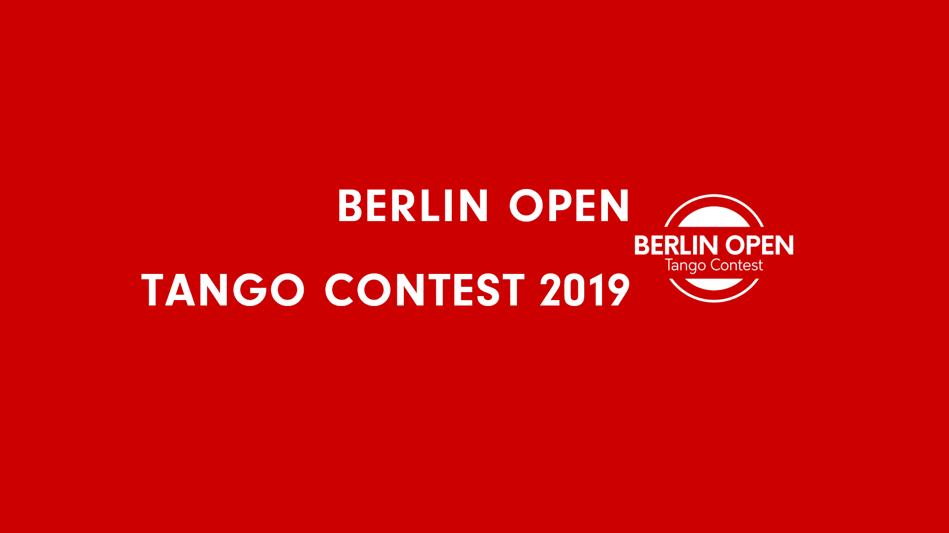 Berlin Open Tango Contest 2019 Preview Image