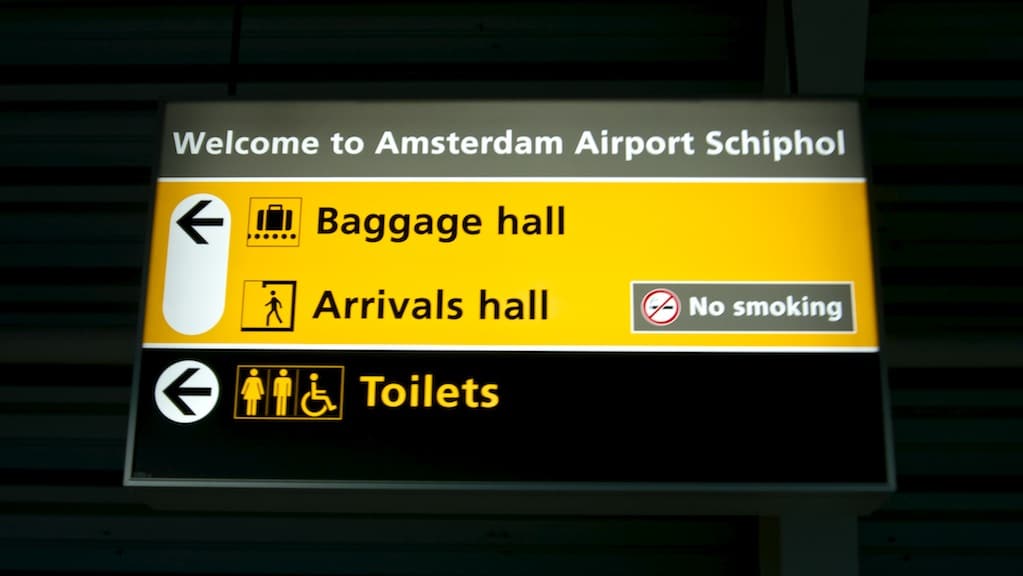 Arrival of Amsterdam Schiphol