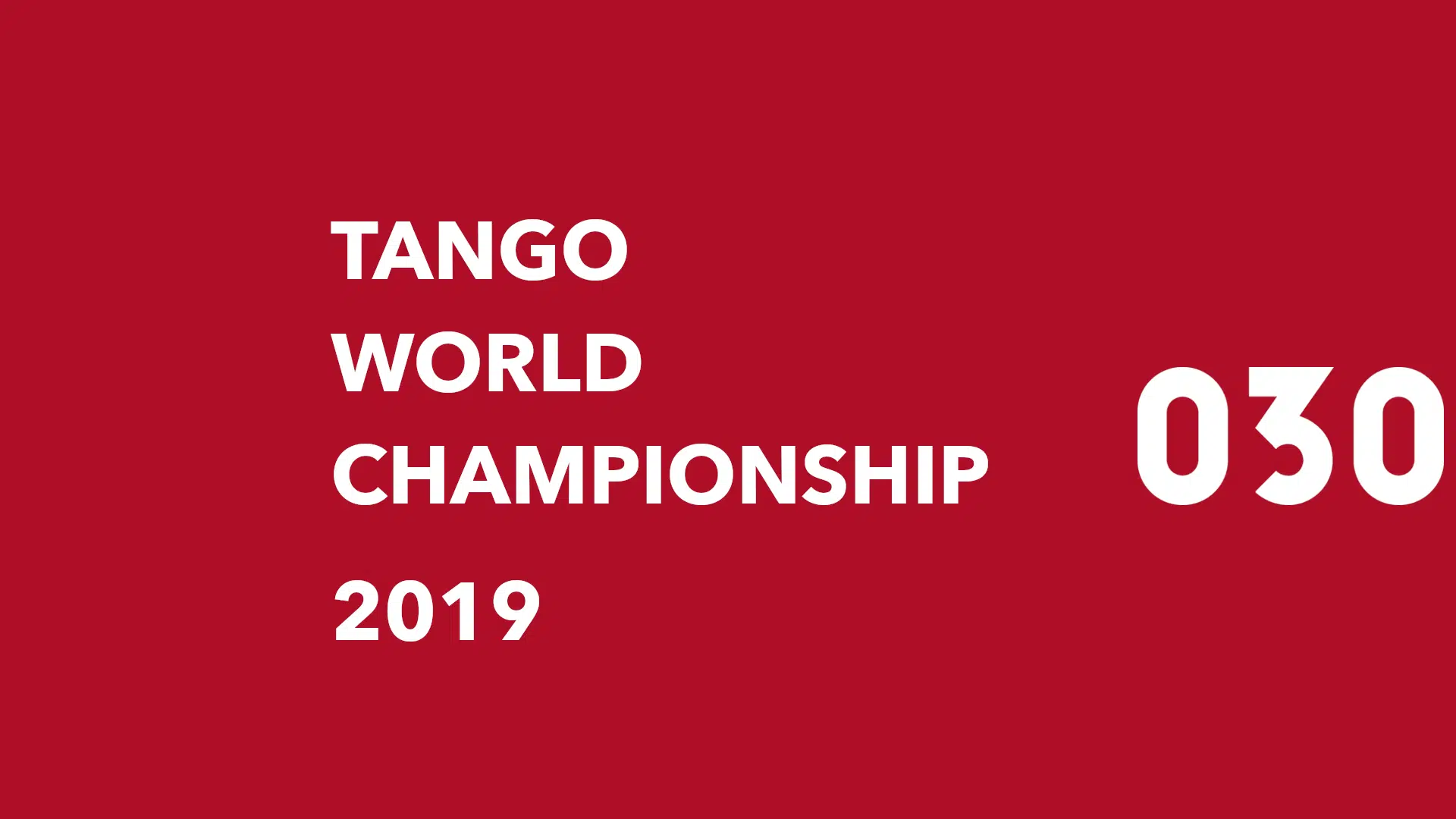Tango World Championship 2019 Preview Image