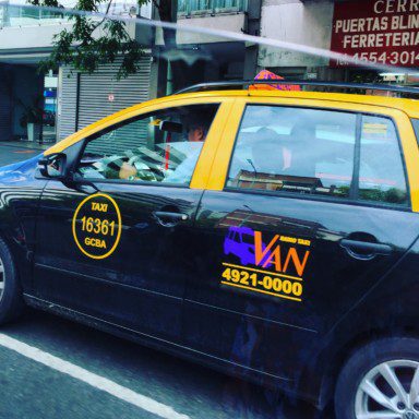 Radio taxi in Buenos Aires