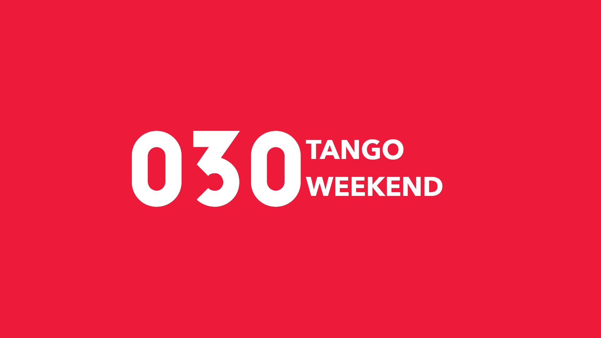 Tango Weekend